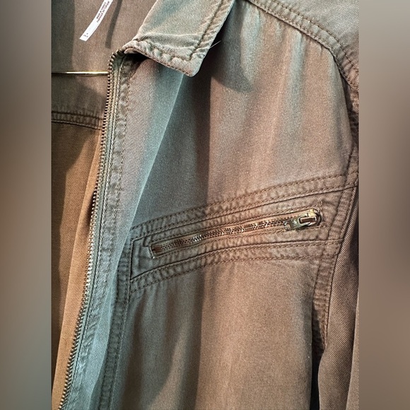 FREE PEOPLE 4 Army Green Military Utility Long Sleeve Romper Convertible Sleeves - Picture 7 of 16